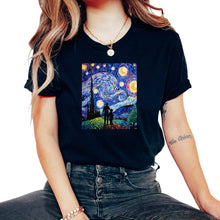 Load image into Gallery viewer, DSP Starry Night Shirt Compassionate Care Tee - Unisex T-Shirt - Black