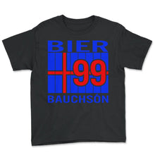 Load image into Gallery viewer, Bier Bauchson 99 Beer Bauchson 99 Running Jersey Iceland Name - Youth Tee - Black
