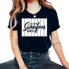 Load image into Gallery viewer, Jo wir saufen das! Funny Partner Look - Unisex T-Shirt - Black