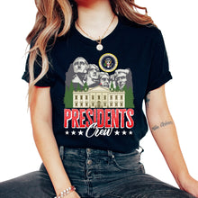 Load image into Gallery viewer, President Shirt, Presidents Crew White House Presidential Seal Tee, - Unisex T-Shirt - Black