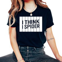Load image into Gallery viewer, I think I spider German Slogans Gift - Unisex T-Shirt - Black