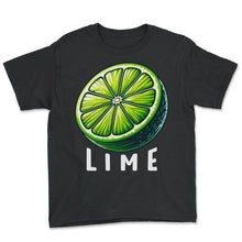 Load image into Gallery viewer, Lime Slice Mexican Mexico Cinco De Mayo T Shirt - Youth Tee - Black