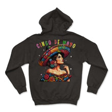 Load image into Gallery viewer, Cinco De Mayo Woman Mexican Cinco De Mayo T Shirt - Hoodie - Black