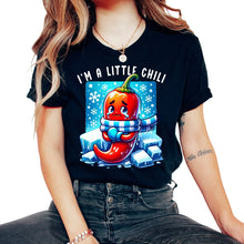 Load image into Gallery viewer, Im A Little Chili Funny Mexican Food Mexico Cinco De Mayo T Shirt - Unisex T-Shirt - Black