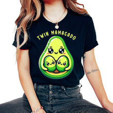 Load image into Gallery viewer, Twin Mamacado Avocado Mexican Mexico Cinco De Mayo T Shirt - Unisex T-Shirt - Black