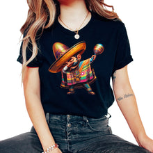 Load image into Gallery viewer, Mexican Dabbing Sombrero Maraca Poncho Mexico Funny Cinco De Mayo T - Unisex T-Shirt - Black