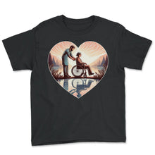 Load image into Gallery viewer, DSP Direct Support Reflections Care and Compassion T Shirt - Youth Tee - Black
