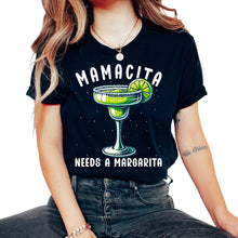 Load image into Gallery viewer, Mamacita Needs A Margarita Lover Mexican Mexico Cinco De Mayo T Shirt - Unisex T-Shirt - Black