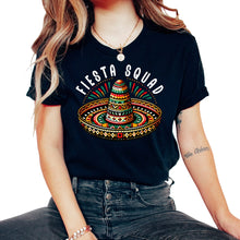 Load image into Gallery viewer, Fiesta Squad Sombrero Mexican Festivity Mexico Cinco De Mayo T Shirt - Unisex T-Shirt - Black