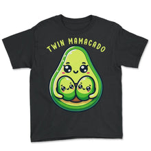 Load image into Gallery viewer, Twin Mamacado Avocado Mexican Mexico Cinco De Mayo T Shirt - Youth Tee - Black