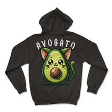 Load image into Gallery viewer, Avogato Cat Avocado Mexican Mexico Cinco De Mayo T Shirt - Hoodie - Black