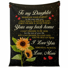 Load image into Gallery viewer, Daughter Gift Christmas Mother's Day Blanket