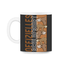 Load image into Gallery viewer, Sleep Shirt, offizielles Sleep Lazy Dad Faultier Design Lustiges - 11oz Mug - Black on White