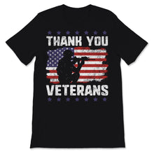 Load image into Gallery viewer, Thank You Veterans Day Celebration Vintage American Flag Ribbon