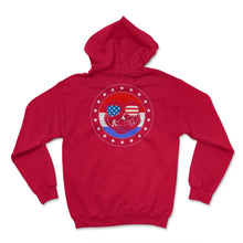 Load image into Gallery viewer, 4th Of July Shirt, English Bulldog Sunglasses Dog Lover Independence - Hoodie - Red