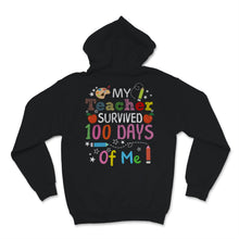 Load image into Gallery viewer, 100 Days Of School Shirt For Students My Teacher Survived 100 Days Of