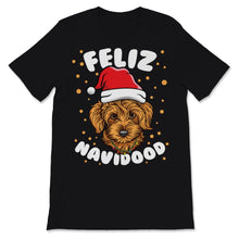 Load image into Gallery viewer, Feliz Navidood Goldendoodle Labradoodle Christmas Lights Santa Hat