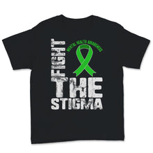 Load image into Gallery viewer, Fight The Stigma Mental Health Disease Social Awareness Green Ribbon