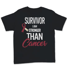 Load image into Gallery viewer, Throat Cancer Survivor I Am Stronger Than Cancer Oral Head Neck