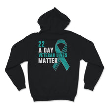 Load image into Gallery viewer, 22 a Day Veteran Lives Matter Retro USA American Flag PTSD Awareness