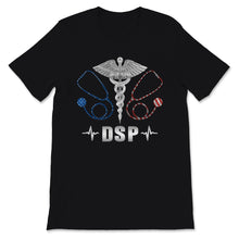 Load image into Gallery viewer, DSP Stethoscope Caduceus USA American Flag Nurse Direct Support