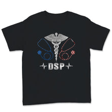 Load image into Gallery viewer, DSP Stethoscope Caduceus USA American Flag Nurse Direct Support