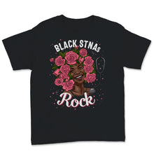 Load image into Gallery viewer, Black STNA Nurses Rock Black History Month Women Pink Flowers African