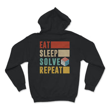 Load image into Gallery viewer, Rubik's Cube Shirt, Vintage Eat Sleep Solve Repeat, Birthday Gifts