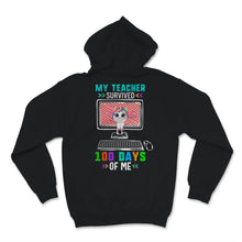 Load image into Gallery viewer, 100 Days Of School Shirt For Students My Teacher Survived 100 Days Of