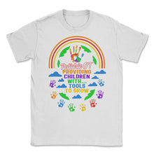 Load image into Gallery viewer, Pediatric Occupational Therapy Shirt, Providing Children OT Gift, - Unisex T-Shirt - White
