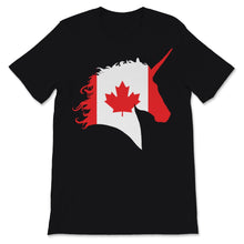 Load image into Gallery viewer, Canada Day Cute Unicorn Red Canadian Flag Maple Leaf July 1st