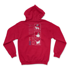 Load image into Gallery viewer, Happy 4th Of July Shirt, Three Cat Balloon Fireworks Cat Lover USA - Hoodie - Red
