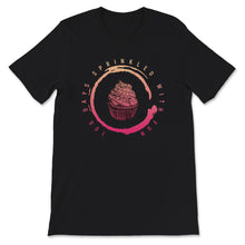 Load image into Gallery viewer, 100 Days Sprinkled With Fun, Funny 100 days Of School Cupcake Tee,