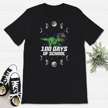 Load image into Gallery viewer, 100 Days Of School Shirt, 100 Days Of School Dinosaur T-Rex Tee,
