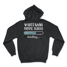 Load image into Gallery viewer, Virtual Middle School Loading T Shirt - Hoodie - Black