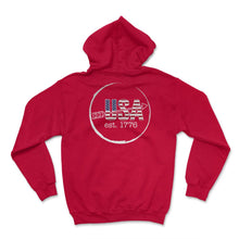 Load image into Gallery viewer, 4th Of July Shirt, USA EST. 1776 Arrow America Flag Cool Independence - Hoodie - Red