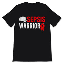 Load image into Gallery viewer, Sepsis Warrior Red Ribbon Awareness Faith Warrior Support Warrior Gift