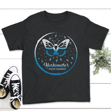 Load image into Gallery viewer, Hashimoto's Disease Awareness, Hashimoto Thyroid Disease Ribbon Shirt - Youth Tee - Black