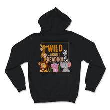 Load image into Gallery viewer, Wild About Reading Shirt Cute Zoo Animals Books Lover Students