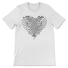Load image into Gallery viewer, To My Daughter Love Heart Romantic Support Letter From Mom Mother
