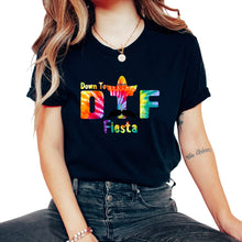 Load image into Gallery viewer, DTF Down To Fiesta Cinco De Mayo Party Mexican Hat Taco Holiday - Unisex T-Shirt - Black