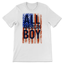 Load image into Gallery viewer, All American Boy 4th of July Vintage USA Flag American Independence