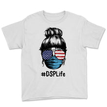 Load image into Gallery viewer, DSP Life USA Flag Sunglasses Messy Bun Direct Support Professional
