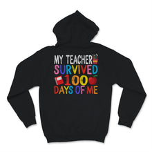 Load image into Gallery viewer, 100 Days Of School Shirt For Students My Teacher Survived 100 Days Of