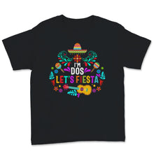 Load image into Gallery viewer, I'm Dos Kids Second Birthday Boy Girl Tee Let's Fiesta Spanish Cinco