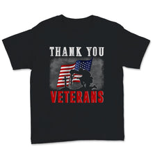 Load image into Gallery viewer, Thank You Veterans Day Celebration Vintage American Flag Ribbon