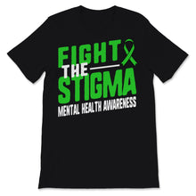 Load image into Gallery viewer, Fight The Stigma Mental Health Diseases Awareness Green Ribbon