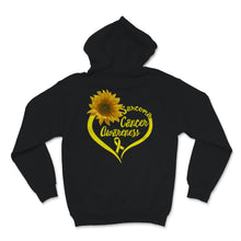 Load image into Gallery viewer, Sarcoma Cancer Awareness I Wear Yellow Ribbon Sunflower Heart Love