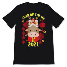 Load image into Gallery viewer, Year Of The Ox 2021 Happy Chinese New Year Shirt Cute Ox Zodiac Gifts