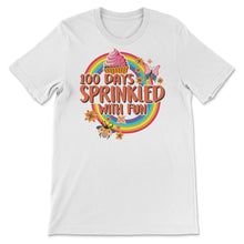 Load image into Gallery viewer, 100 Days Sprinkled With Fun, Funny 100 days Of School Cupcake Tee,